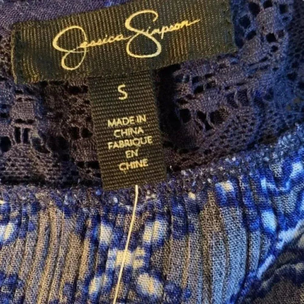 🆕 Jessica Simpson Alaya Peasant Top size S - Picture 3 of 7